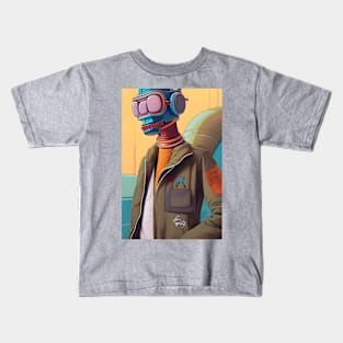 Synthetic robotic boy Kids T-Shirt